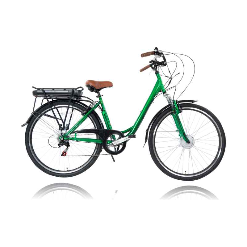 Cyclotricity Jade 18" Dutch Style Step Through Electric Bike 250w - Adventure Tribe