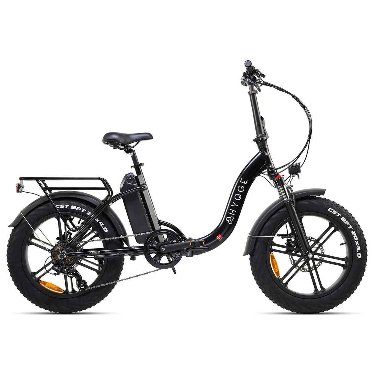 Hygge Vester Step Through 2024 20 Electric Folding Bike Onyx Black